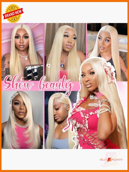 30 Inch Lace Front Wig Human Hair 200 Density Straight 13x6 HD Transparent Lace main image 5